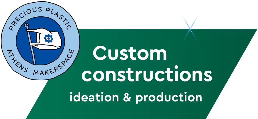 Custom 100% recycled plastic constructions